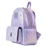 Loungefly Funko Pop! BTS Logo Iridescent Purple Mini Backpack