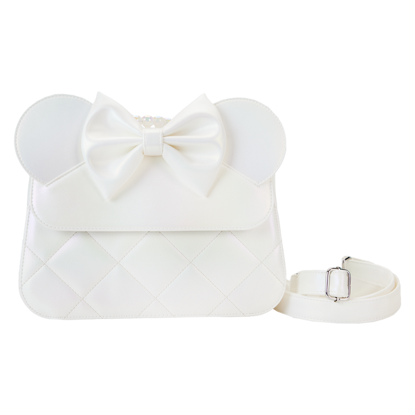 Loungefly Disney Minnie Mouse Iridescent Wedding Crossbody Bag