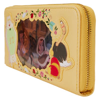 Loungefly Disney Beauty and the Beast Princess Lenticular Zip Wristlet Wallet