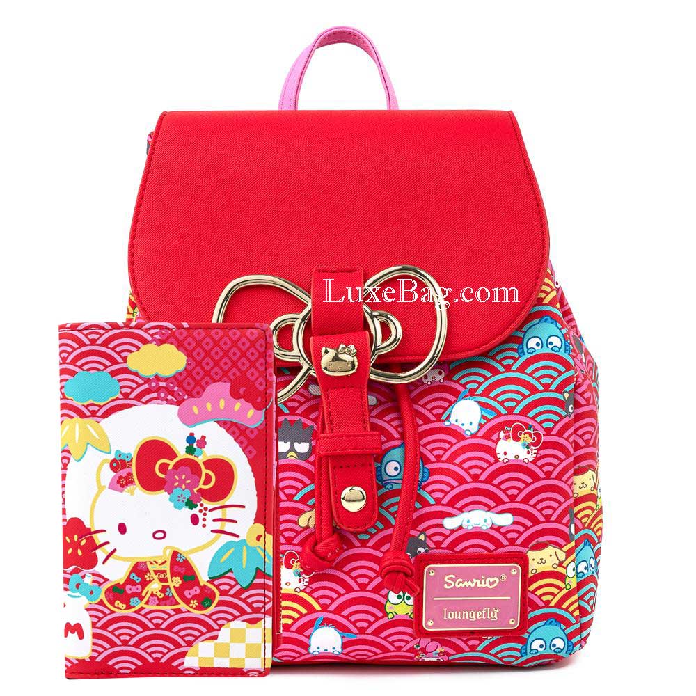 Hello kitty 2024 X Loungefly 60th Anniv.handbag with matching wallet!