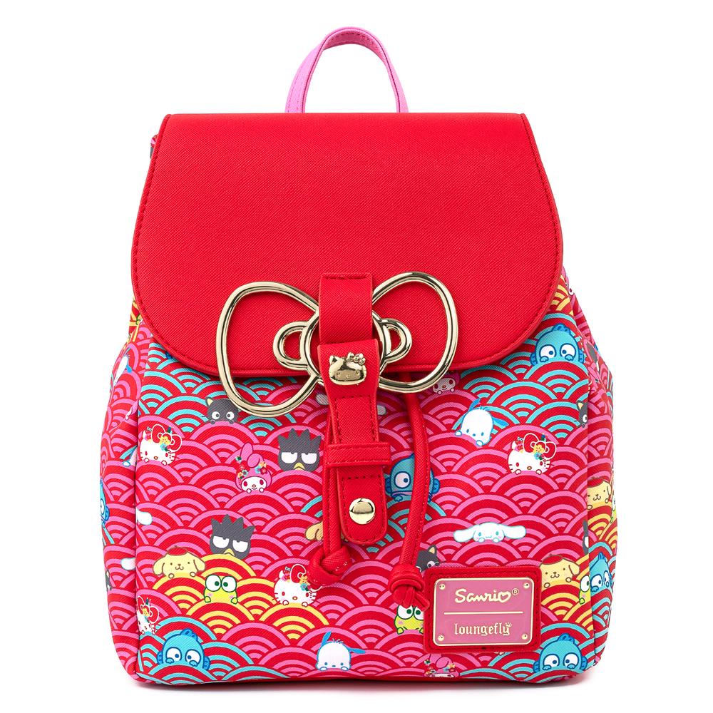 Loungefly x Sanrio Hello Kitty Backpack Big Red Bow 42 x 30 x 13 cm used  Japan