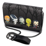 Loungefly Universal Monsters Chibi Line Chain Strap Cross Body Bag