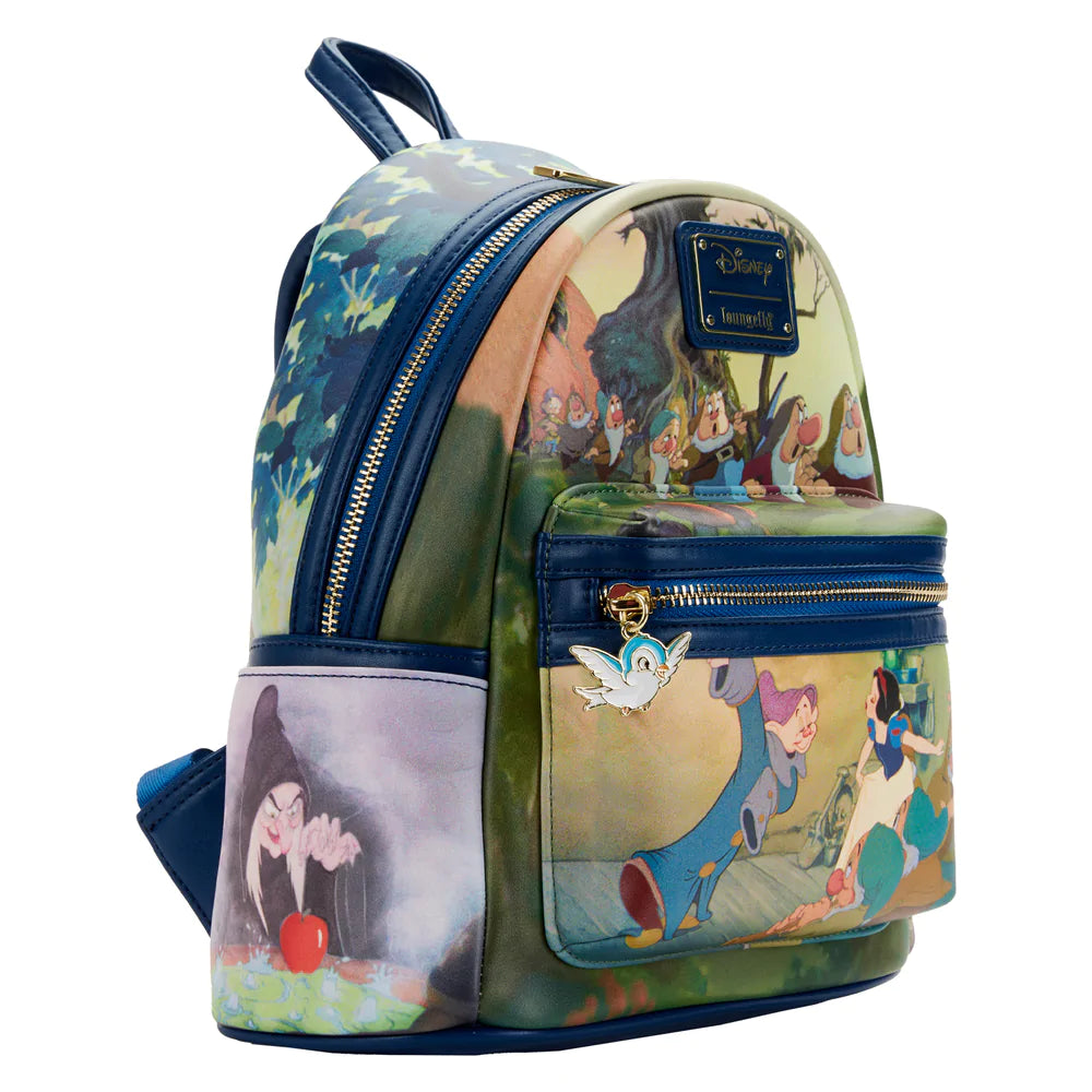 Loungefly Disney Snow White Scene Mini Backpack Wallet Set 