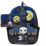 Loungefly Pop Disney Night Before Christmas Jack Skellington Mini Backpack Wallet Set