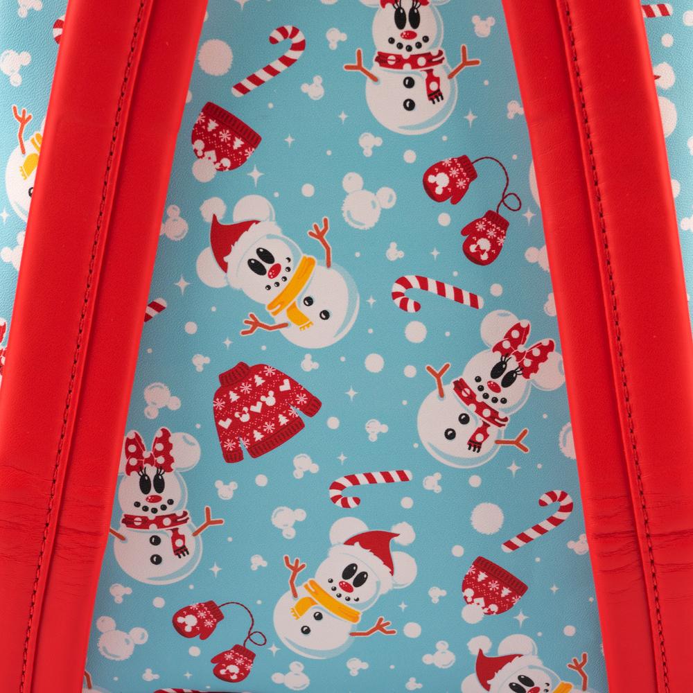 Loungefly Disney Mickey Minnie Snowman Mini Backpack  display picture 1