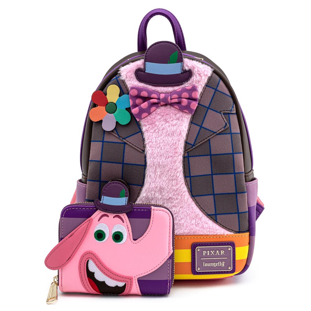 Loungefly Disney Inside Out Bing Bong Mini Backpack and Wallet Set LuxeBag