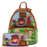 Loungefly Warner Brothers Charlie and The Chocolate Factory Mini Backpack Wallet