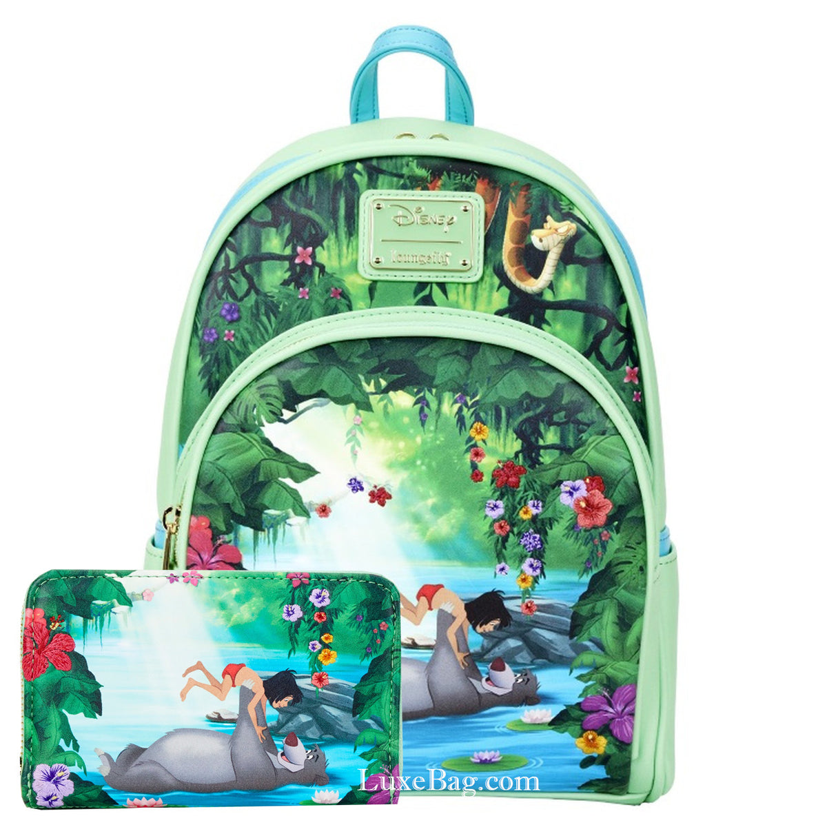 Loungefly Disney Jungle Book Mini Backpack Wallet Set – LuxeBag