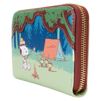 Loungefly Peanuts 50th Anniversary Snoopy's Beagle Scouts Zip Around Wallet