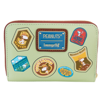 Loungefly Peanuts 50th Anniversary Snoopy's Beagle Scouts Zip Around Wallet