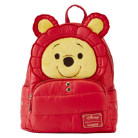 Loungefly Disney Winnie the Pooh Rainy Day Puffer Jacket Cosplay Mini Backpack