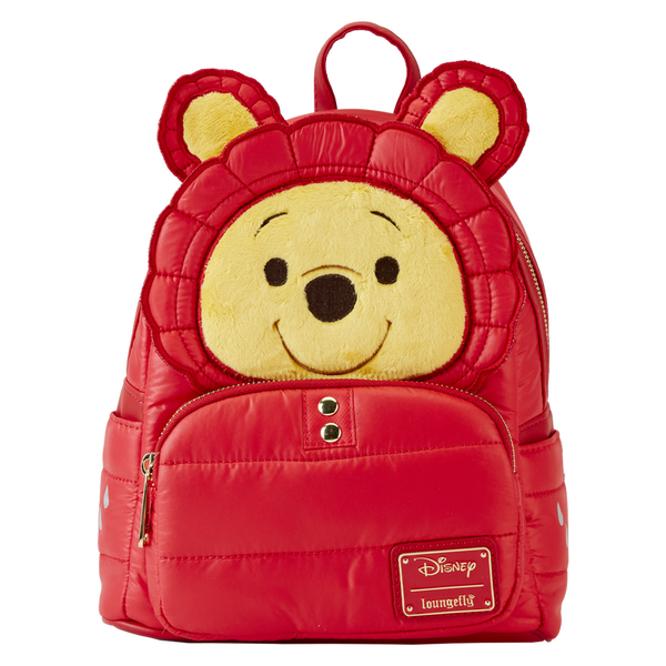 Loungefly Disney Winnie the Pooh Rainy Day Puffer Jacket Cosplay Mini Backpack