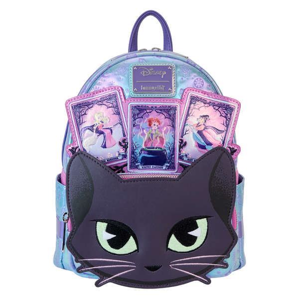 Loungefly Disney Hocus Pocus Tarot Card Binx Iridescent Mini Backpack