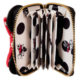 Loungefly Disney Minnie Mouse Rocks the Dots Classic Accordion Zip Around Wallet