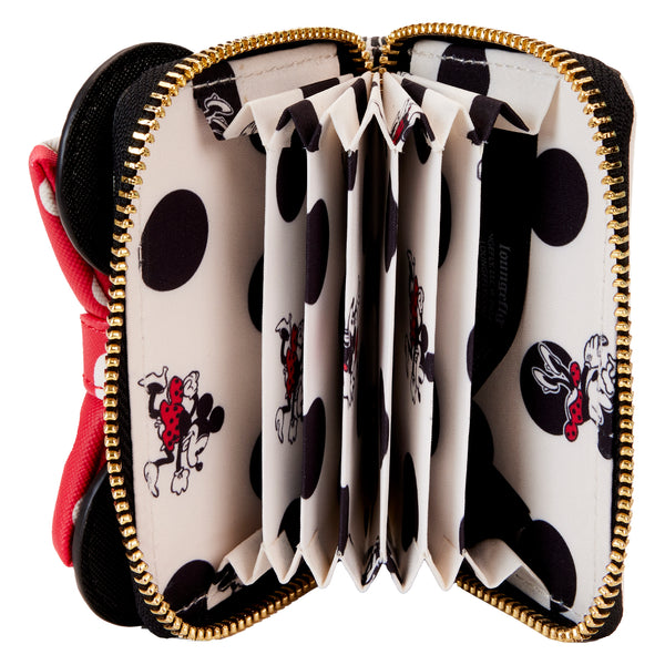 Loungefly Disney Minnie Mouse Rocks the Dots Classic Accordion Zip