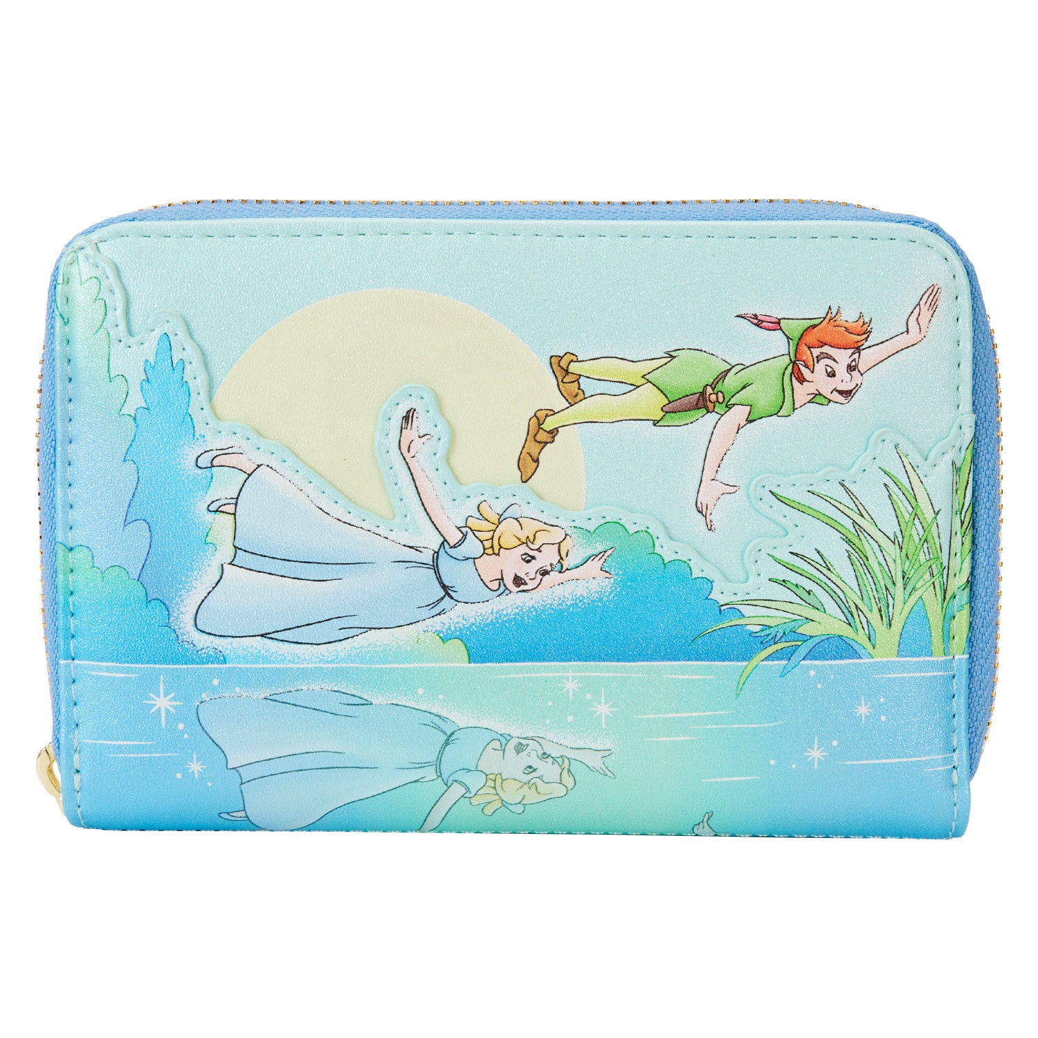 【匿名配送】LITTLE FAIRY LAND クリップボード Loungefly Disney Peter Pan You Can Fly Glow Zip Around Wallet