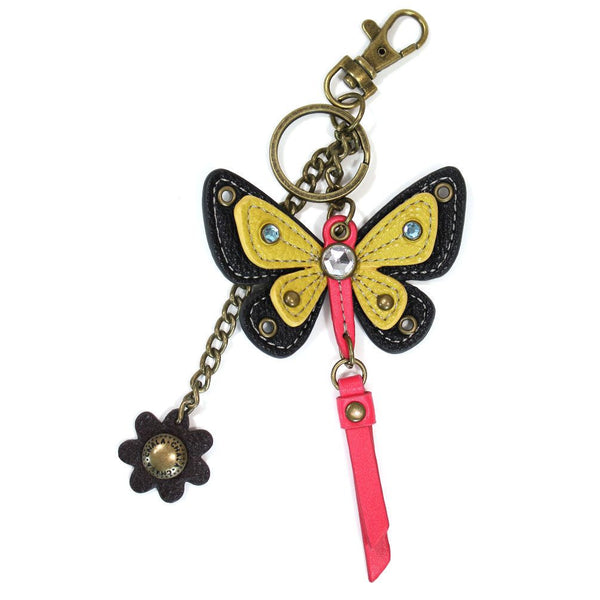Chala Garden Collection Butterfly Mini Keychain (4" x 5" : Yellow)