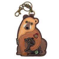 Chala Wilderness Collection Bear Key Fob/Coin Purse (4" x 5")