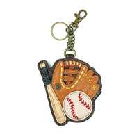 Chala Sport Collection Baseball Coin Purse/Key Fob (5" x 5")