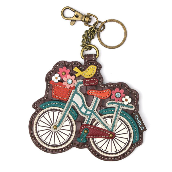 Chala Sport Collection Bicycle Key Fob/Coin Purse (5" x 5")