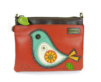 Chala Bird Collection Brick Bird Mini Crossbody Bag (8" x 6")