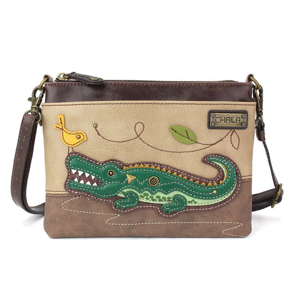 Chala Wilderness Collection Alligator Mini Crossbody Bag (8" x 6")
