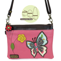 Chala Garden Collection Butterfly Mini Crossbody Bag (8" x 6")