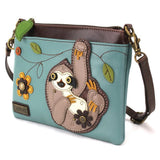 Chala Wilderness Collection Sloth Mini Cross Body Bag (8" x 6")