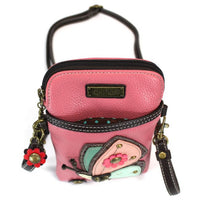 Chala Garden Collection Butterfly Cellphone Crossbody Bag (5" x 7.5" : Guava)