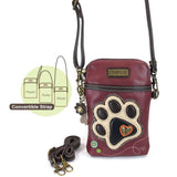 Chala Pet Collection Paw Print Collection Cellphone Crossbody Bag (5" x 7.5")