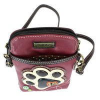 Chala Pet Collection Paw Print Collection Cellphone Crossbody Bag (5" x 7.5")