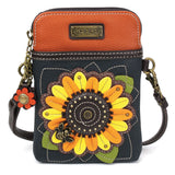 Chala Garden Collection Sunflower Cellphone Crossbody Bag (5" x 7.5")