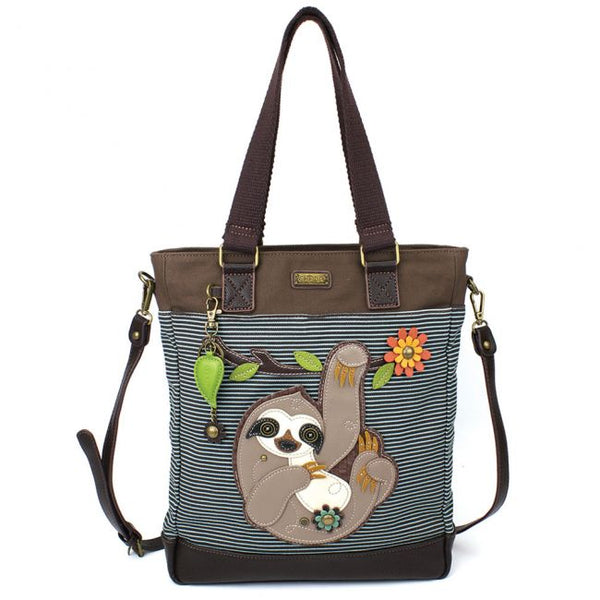 Chala Wilderness Collection Sloth Stripe Work Tote Bag (12.5" x 15")