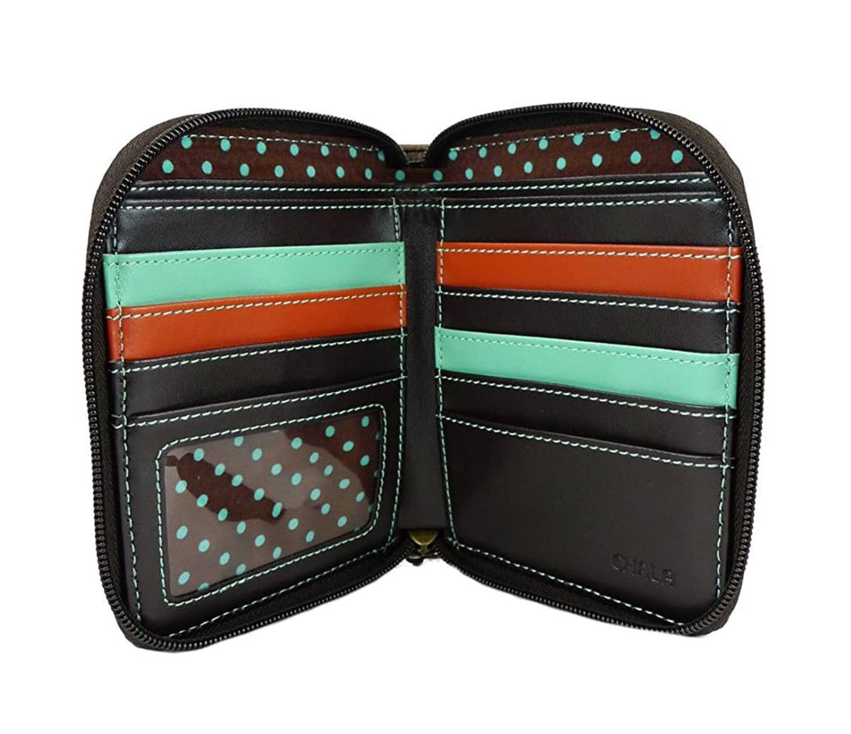 Chala Wilderness Collection Sloth Zip Around Wallet (5