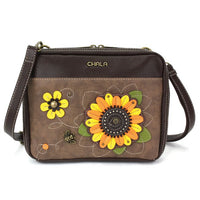 Chala Garden Collection Sunflower Companion Organizer Crossbody Bag (10" x 8")