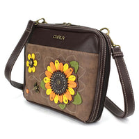 Chala Garden Collection Sunflower Companion Organizer Crossbody Bag (10" x 8")