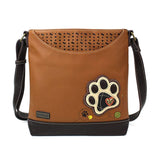 Chala Pet Collection Paw Print Brown Messenger Bag (10" x 11")