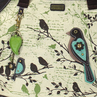 Chala Bird Collection Safari Bird Canvas Tote Bag (17" x 14")