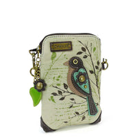 Chala Bird Collection Safari Bird Canvas Cellphone Crossbody Bag (5" x 7.5")