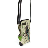 Chala Bird Collection Safari Bird Canvas Cellphone Crossbody Bag (5" x 7.5")