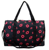 Betty Boop Large Canvas Duffel Bag with Long Strap (Lips)