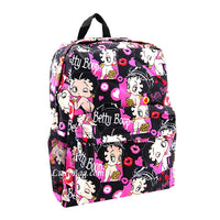 Betty Boop Canvas Standard Backpack (16" Height, Multicolor)