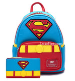 Loungefly DC Comics Superman Mini Backpack and Wallet Set