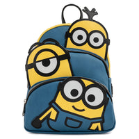 Loungefly Minions Triple Minion Bello Faux Leather Mini Backpack Wallet Set