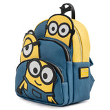 Loungefly Minions Triple Minion Bello Faux Leather Mini Backpack