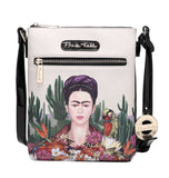 Frida Kahlo Cactus Collection Licensed Cross Body Bag (Black)