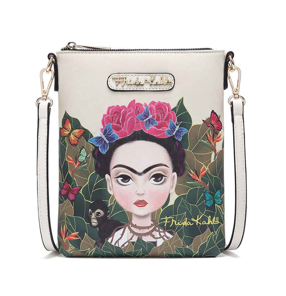 Frida Kahlo Cartoon Messenger Bag/Cellphone Cross Body Bag (BG/BK)