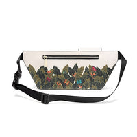 Frida Kahlo Cartoon Collection Fanny Pack (Beige/Black)