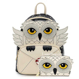 Loungefly Harry Potter Hedwig Howler Mini Backpack Wallet Set
