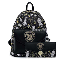 Loungefly Harry Potter Magical Elements Mini Backpack Wallet Set